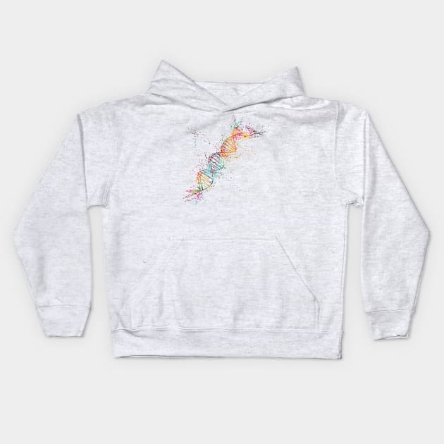 DNA molecule Kids Hoodie by erzebeth